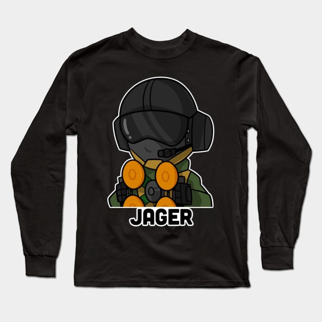 jager from rainbow six siege r6 Long Sleeve T-Shirt by deviriastinika